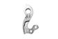 META CNC DERAILLEUR HANGER  - Model 249, Material 6061 T651 Aviation Aluminium, CNC Machined, Silver, Bianchi (Holes NOT Threaded) (PILO D346)