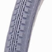 Tyre 24 x 1.3/8 GREY Block Wheelchair,  Quality Vee Rubber Tyre (37-540)