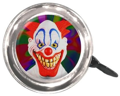 BELL - Evil Clown, Steel, 55mm Diameter, Fits All Standard Handlebars, Clean Motion Swell Bell