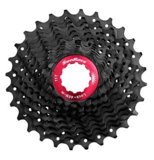 CASSETTE - 11 Speed, 11-28T, Black chrome, Quality Sunrace Road cassette