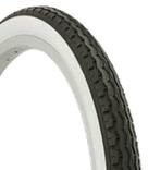 TYRE  20 x 1.75 BLACK with WHITE WALL City Tread (47-406)