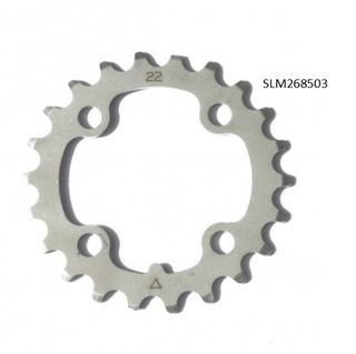 CHAINRING - MTB "STRONGLIGHT", 24T, S/Steel  Silver  INOX - 64mm BCD, 4 Hole for 9 Spd