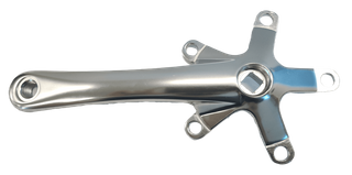110mm BCD & 170mm Length - Right Crank Arm - Polished Silver Alloy