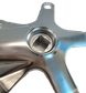 110mm BCD & 170mm Length - Right Crank Arm - Polished Silver Alloy