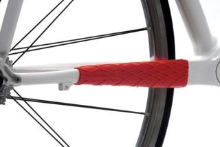 CHAIN STAY PROTECTOR - Wrapper, Oversize, Two Wheel Cool, RED   (special pricing, we are making room to expand our ranges)