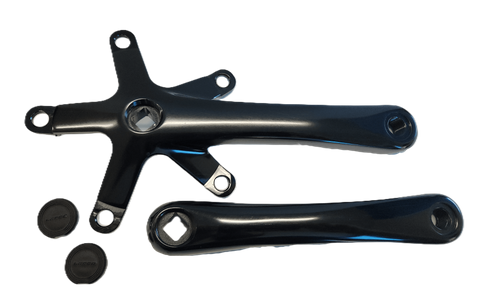 2 Piece Single Speed Crankset - 130BCD & 170mm Crank - For 103mm B.B. Black, Alloy