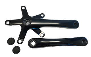 2 Piece Single Speed Crankset - 130BCD & 170mm Crank - For 103mm B.B. Black, Alloy