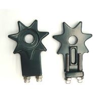 CHAIN ADJUSTER - For 3/8" Axle, BLACK (Sold in Pairs)
