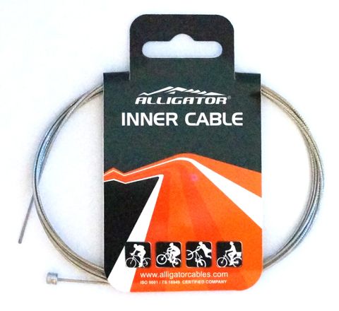 Alligator GEAR Inner wire,  '31 STRAND Superior Shine Slick' Stainless 1.1mm x 2100mm (Shimano/Sram)