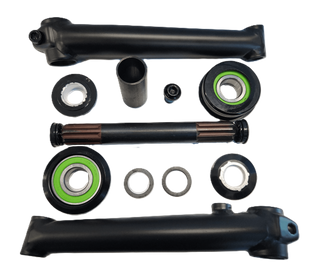 3 Piece BMX Crankset - 175mm, 19 x 8T - USA Type, Sealed Bearing