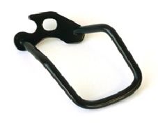 REAR DERAILLEUR PROTECTOR, SHORT CAGE, AXLE MOUNT, BLACK