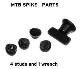 CLEARANCE        SPIKES, MTB Spikes & Wrench for FLR shoes (4 Studs/Spikes and 1 Wrench)