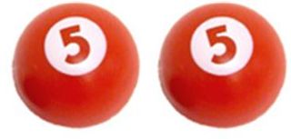 Valve cap #5 orange 2pce