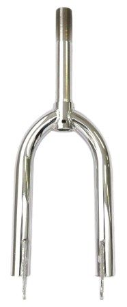 FORK  12, Threaded 45mm, BMX front fork Chrome Plated. Blades !" , I.D.21.1mm, steerer 135mm