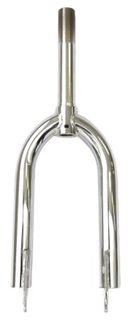 FORK  12, Threaded 45mm, BMX front fork Chrome Plated. Blades !" , I.D.21.1mm, steerer 135mm