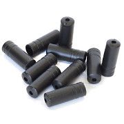 Gear Ferrules. Nylon 4mm with little brass insert, sealed, dispenser pot of 50, Black