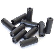 Gear Ferrules. Nylon 4mm with little brass insert, , sealed, dispenser pot of 50, Black