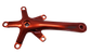 2 Piece Single Speed Crankset - 130BCD & 170mm Crank - For 103mm B.B. Red, Alloy