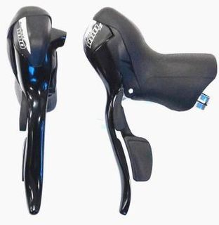 STI Shifter & Brake Lever Combo, INDEXED RH8-LH2 Black (Left-Hand 2-Spd)