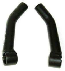 Bar ends,  alloy, long type, sand blasted black, 155mm