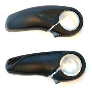 Bar Ends, Super light, nylon + fiber, black, L:70mm