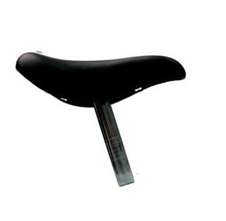Saddle with Seatpost, Black, for 12"/14" bikes w/25.4 seatpost