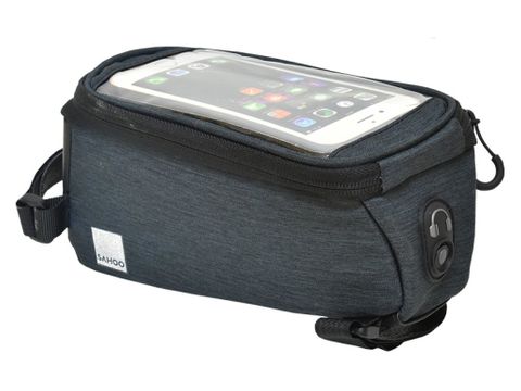 SAHOO, Phone bag,  phone holder (max 140mm screen size) and large capacity storage, velcro secure mounting