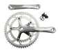 170mm x 39/53T Road Chainwheel Set - Diamond Taper, 7/8/9 Speed, 27mm Offset, Steel, Silver