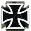 Valve Cap iron cross black