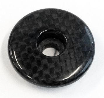 Spare Top Cap CARBON FIBRE for 1 1/8" Black, w/o logo