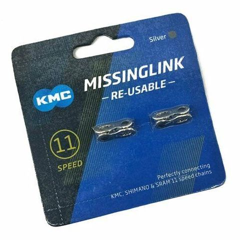 Connecting Links, KMC, Mod.CL555R-  BLACK   DLC for 11 speed, 2 pces per card