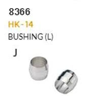 HYDRAULIC HOSE FITTING - J - HK-14, Brass Olive/Bushing, silver, dia 5.8 x 7.2 x 7L , SOLD INDIVIDUALLY