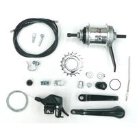 Sturmey Archer 3sp hub, coaster, SRC3 , 36Hole , Polished Silver . 117mm (Includes shifter kit)