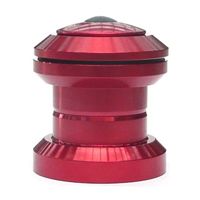 Ahead set, alloy, 1-1/8, threadless, sealed bearing,  alloy top cap, RED