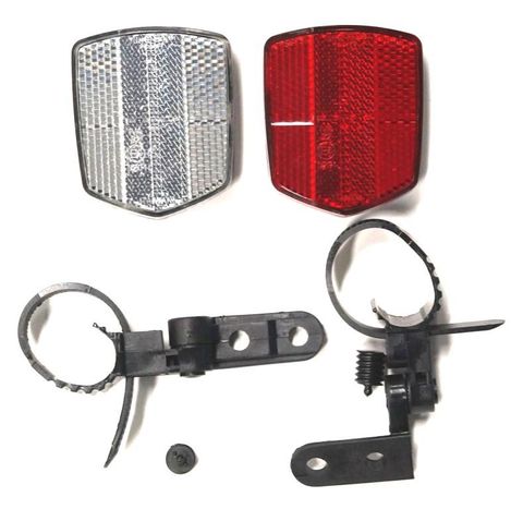 Reflector Set, Front & Rear with brackets