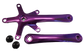 2 Piece Single Speed Crankset - 130BCD & 170mm Crank - For 103mm B.B. Purple, Alloy