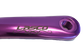 2 Piece Single Speed Crankset - 130BCD & 170mm Crank - For 103mm B.B. Purple, Alloy