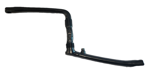 175mm - One Piece Crank With Pivot - For BMX, Chromoly Black