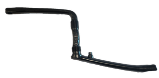 175mm - One Piece Crank With Pivot - For BMX, Chromoly Black