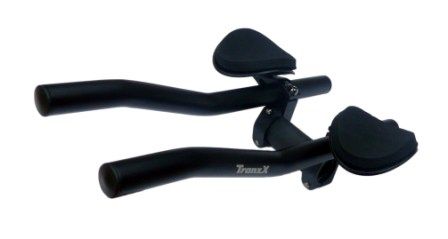 TRIATHLON BARS  25.4mm thru to 31.8mm BB, Adjustable, Without Cable Hole, w/sleeves & clamp set  BLACK