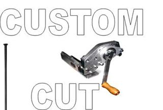 CUSTOM CUT SPOKE - Straight Pull, BLACK 315mm, 2.0mm (Please advise your Length) 14G (includes silver 12mm nipple) - CUT TO SPECIFIC SIZE (down to 125mm)
