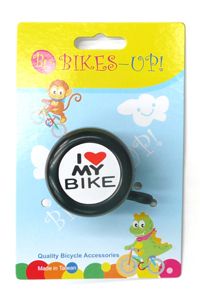 BELL - Steel, "I LOVE MY BIKE" Top, Bikes Up, Fits 25.4mm BB