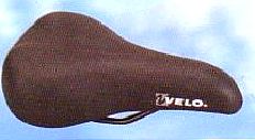 SADDLE for 20" bikes, BLACK w/clamp, 150 x 240mm, Quality Velo manufactured product
