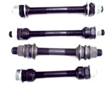 AXLE - Front BMX, 1/2" x 145mm,  With Cone & Nut