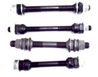 AXLE - Front BMX, 1/2" x 145mm,  With Cone & Nut