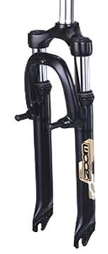 SUSPENSION FORK  20, Threaded 100mm, 200mm stem, alloy crown, hi-ten brace & blade, V-Brake, ID 22.2