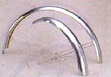 MUDGUARD SET  16, F & R, CP, Steel,  F/LENGTH