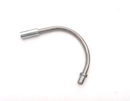 CABLE GUIDE - 135 Degree Angle Noodle, For V Brake, Stainless Steel, SILVER (Sold Individually)