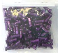 NIPPLES  14g Alloy, 12mm  PURPLE (Gross)