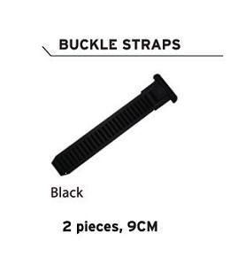 CLEARANCE        STRAPS, Buckle Straps for FLR shoes, 9cm, BLACK (Bag of 2)